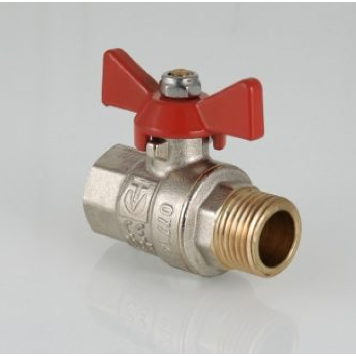 Кран кульовий Valtec BASE 1/2" Вн-Зов (бабочка) VT.218.N 04
