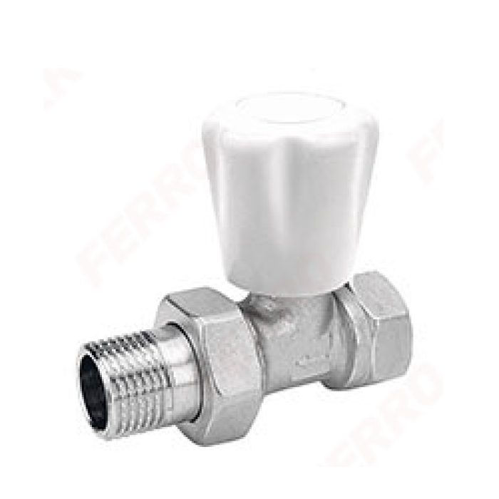 Кран радіаторний Ferro 1/2"Вн-Зов прямий ручний ZG2Y