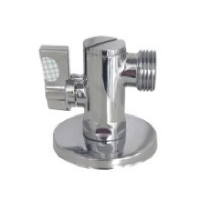 Кран Solomon Ф1/2"х 3/4" кутовий, кульовий з фільтром 7041-34