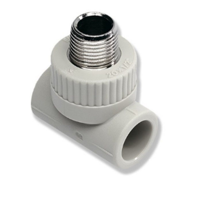 Трійник поліпропіленовий Wavin Ekoplastik РЗ 25*3/4" STKE02525X