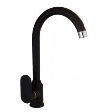 Змішувач для мийки Globus Lux LAZER латунь, чорний GLLR-0203S-BB-BLACK