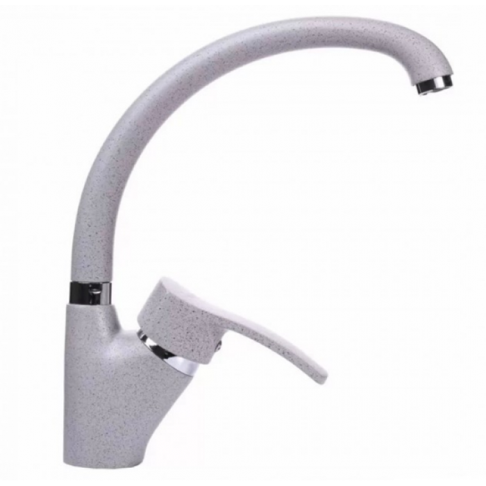 Змішувач для мийки Globus Lux Queensland латунь, сірий GLQU-0203S-BIG-2-ARENA