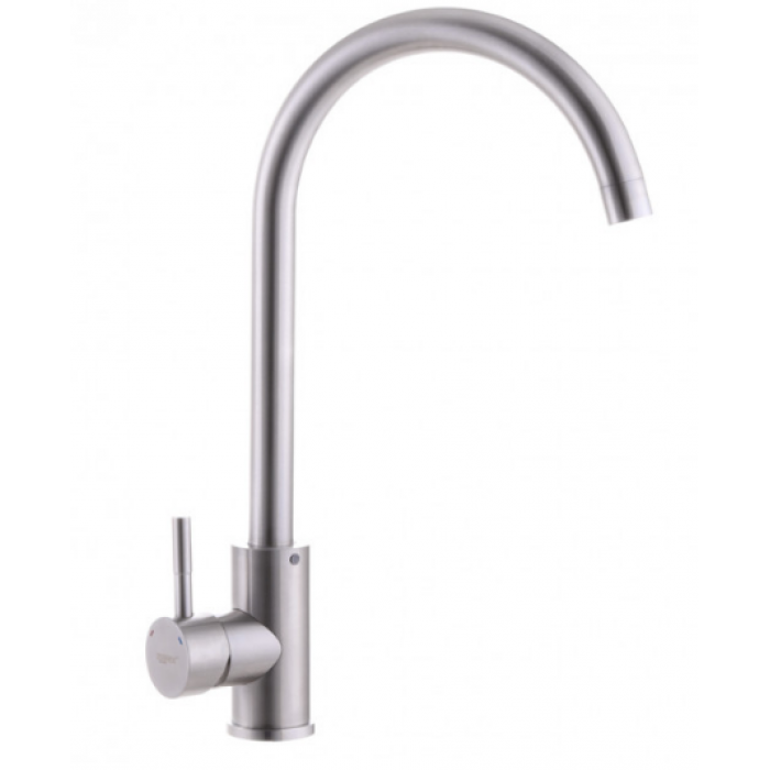 Змішувач для мийки Silver/Basic "U" нержавійка SLIN0447