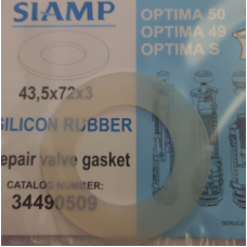 №22 Мембрана для зливу SIAMP 43.5х72х3мм UA силікон S34490509