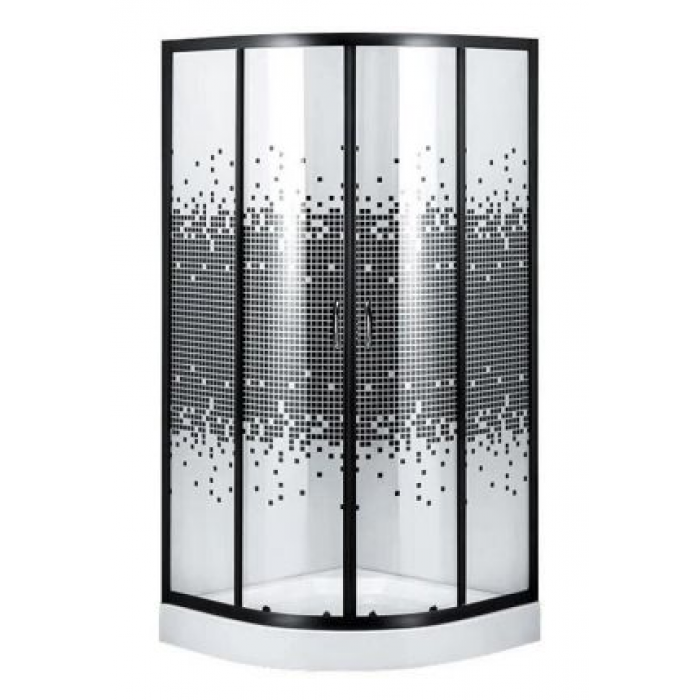 Душова кабіна Bravo DRAWA 90B.Mosaic DKBDR90BM