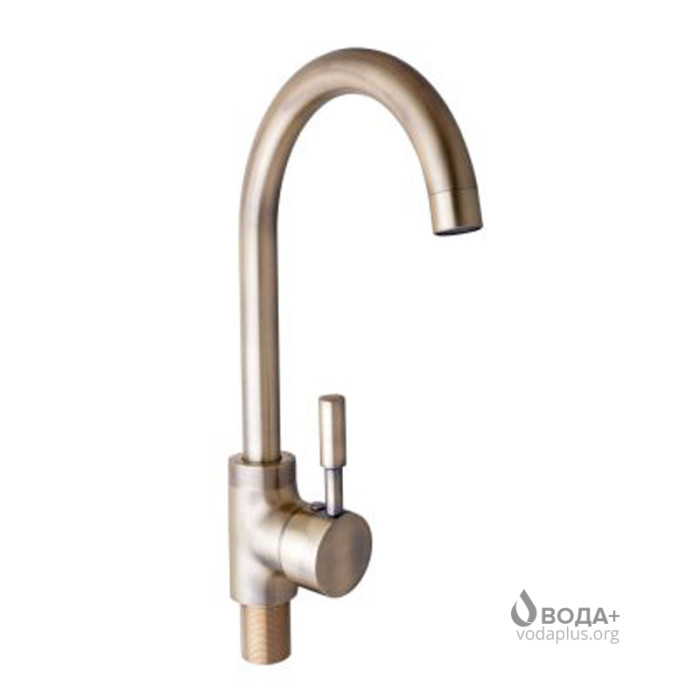 Змішувач для мийки Globus Lux LAZER латунь, бронза GLLR-0103S-BRONZE