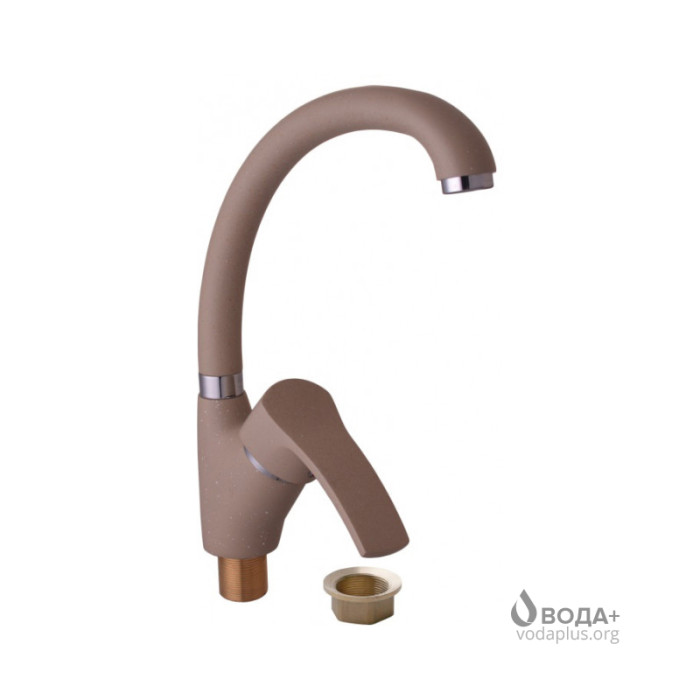Змішувач для мийки Globus Lux Queensland латунь, бежевий GLQU0203S-BIG-FRANK