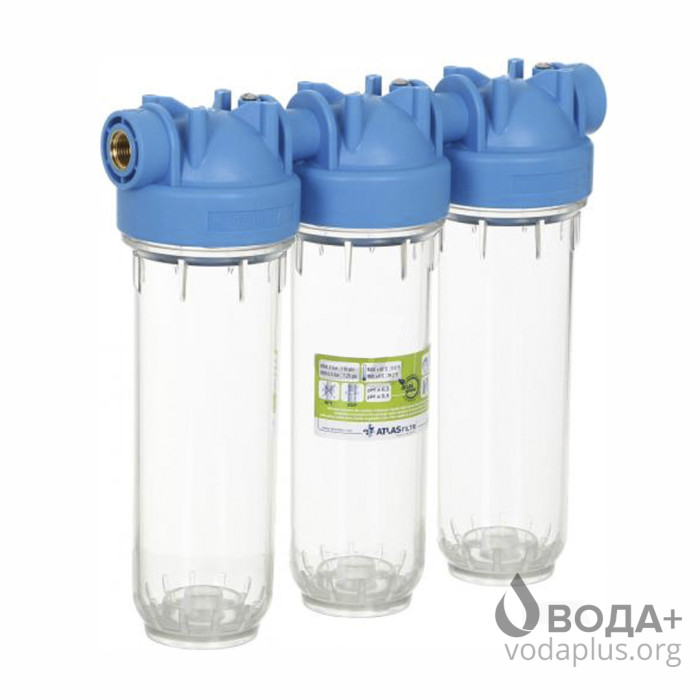 Фільтр Atlas 10" DP TRIO TS підключення 1", потрійний ZA3320680