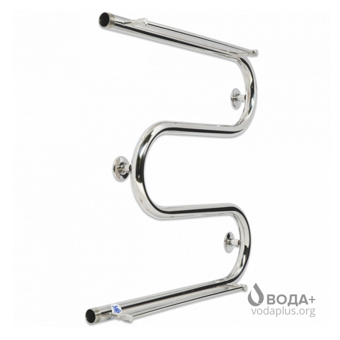 Рушникосушка водяна Laris Змійовик 25 PC3 600 Ш х 500 М (3/4" зовнішнє) з 2-ма полицями 71 207 545