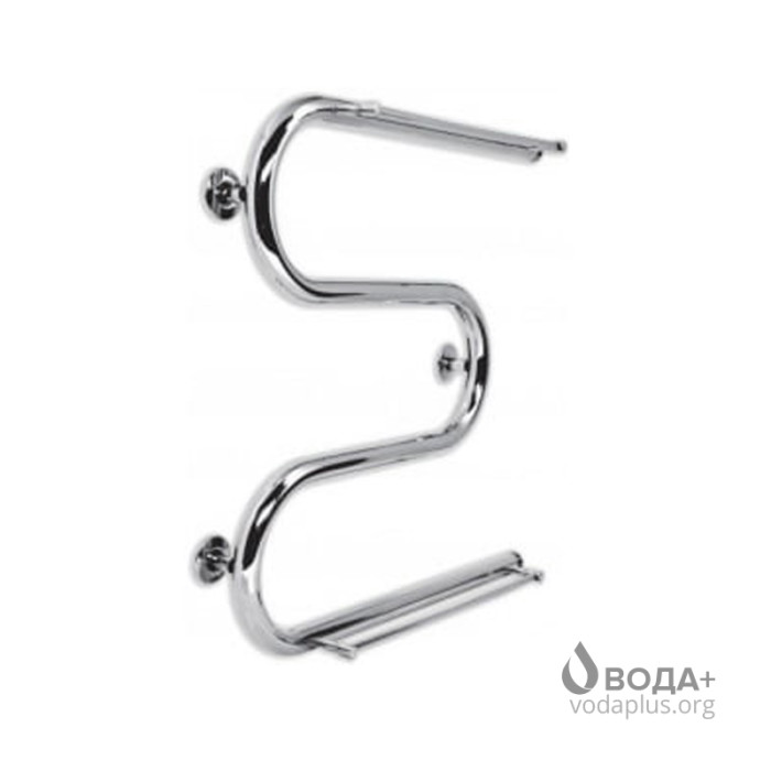 Рушникосушка водяна Laris Змійовик 30 PC3 500 Ш х 500 М (1/2" внутрішнє) з 2-ма полицями 71 207 211