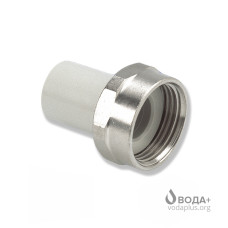 Штуцер поліпропіленовий з накидною гайкою Wavin Ekoplastik 20*3/4" SHM02025XX