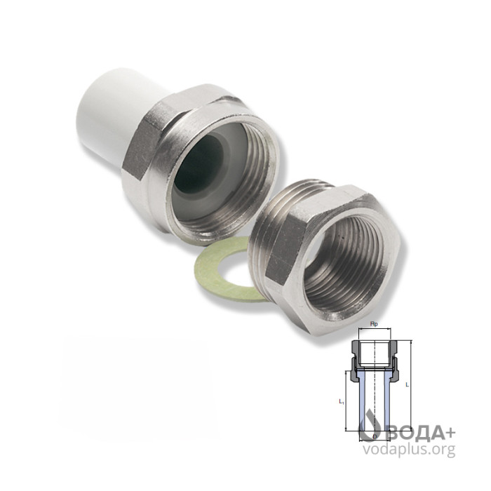 Різьбове з'єднання внутрішне Wavin Ekoplastik 20*1/2" SSI02020XX